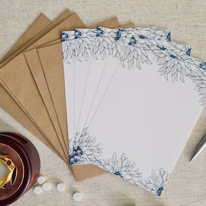 Einfachkarte Designkarte in A6 Format 5 Stück zum selbst gestalten mit Umschlägen . Blanko . Briefkarte 170g . Karten 5 -Set mit Umschlägen