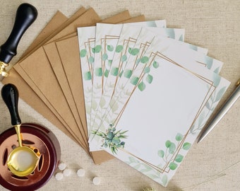 Einfachkarte Designkarte in A6 Format 5 Stück zum selbst gestalten mit Umschlägen . Blanko . Briefkarte 170g . Karten 5 -Set mit Umschlägen
