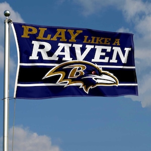 Baltimore Ravens Play Like a Raven 3x5 Outdoor Flag