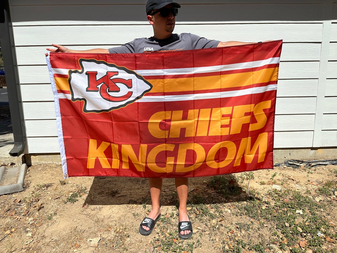 Kansas City Chiefs "chiefs Kingdom" Flag Etsy