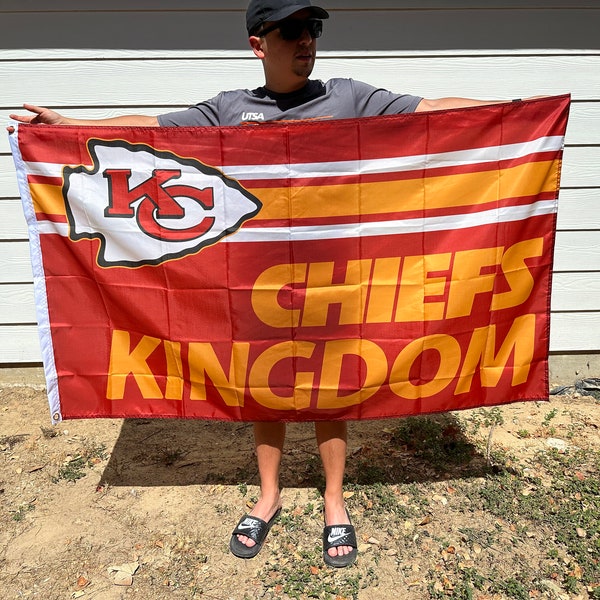 Drapeau « Chiefs Kingdom » des Chiefs de Kansas City