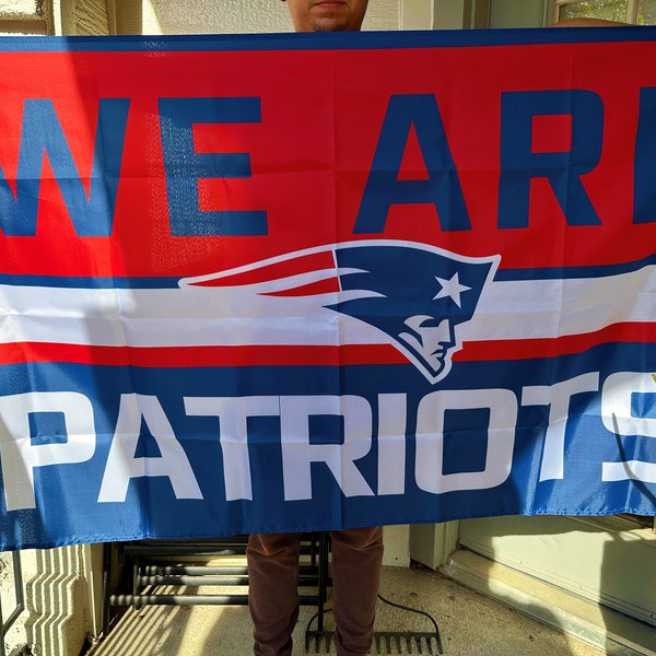 New England Patriots Football Flag