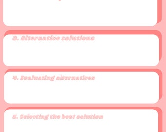 Decision making template - decision making journalling - decision making PDF - decision making