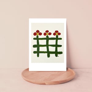 modernes Blumenmuster digitaler Download Grußkarte Künstler made Original Gemälde