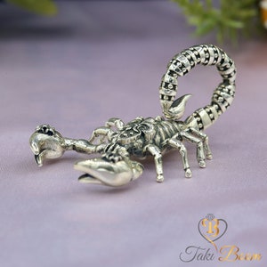 Scorpion Necklace, Gothic Jewelry, Men&#39;s Necklace, Scorpion Jewelry, Animal Necklace, Animal Jewelry, Scorpion Pendant,  925 Sterling Silver