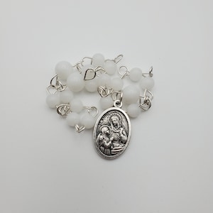St. Anne chaplet, Catholic chaplet, rosary beads, Catholic gift