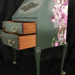 SOLD* Secretary Desk - Hand Painted