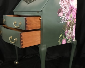 SOLD* Secretary Desk - Hand Painted