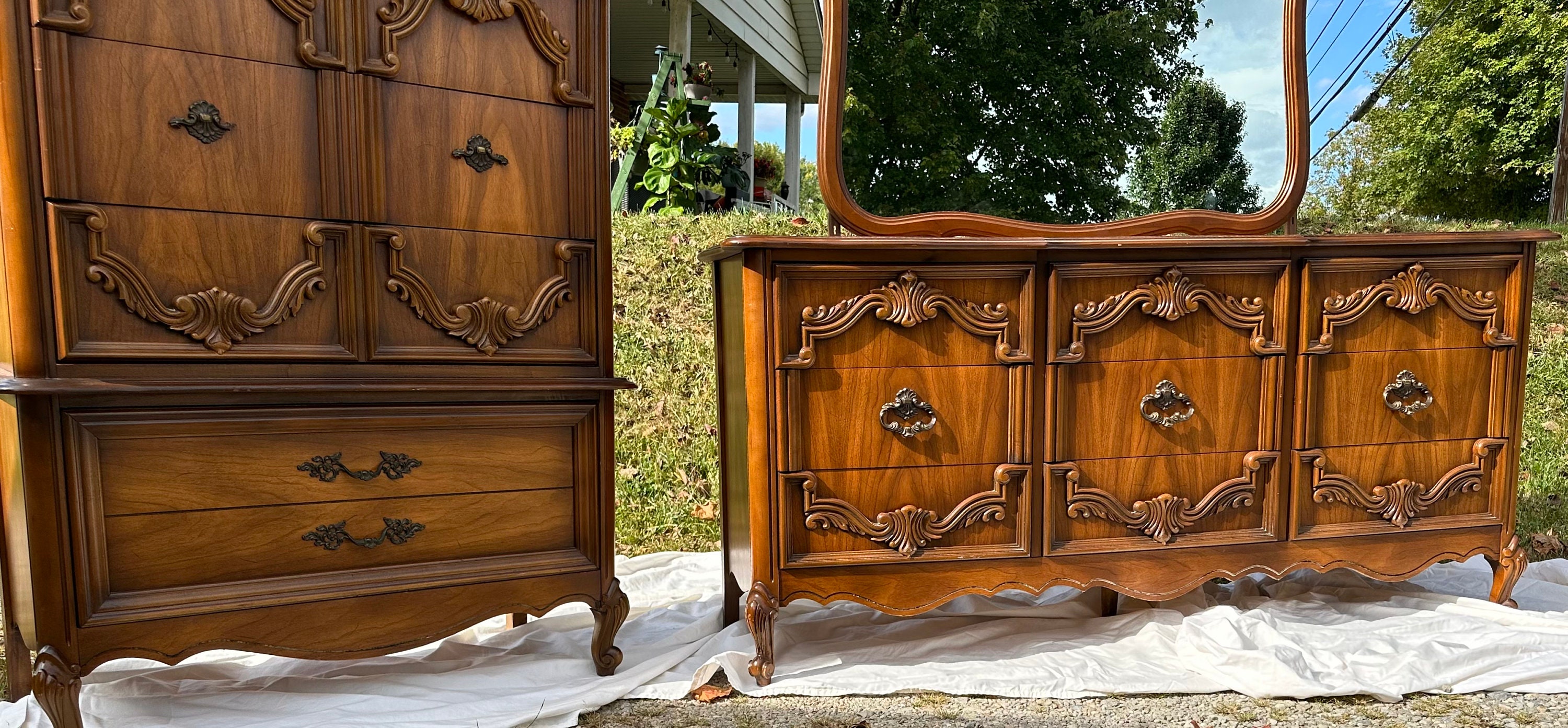 French Country Dresser Set Available for Customization Etsy