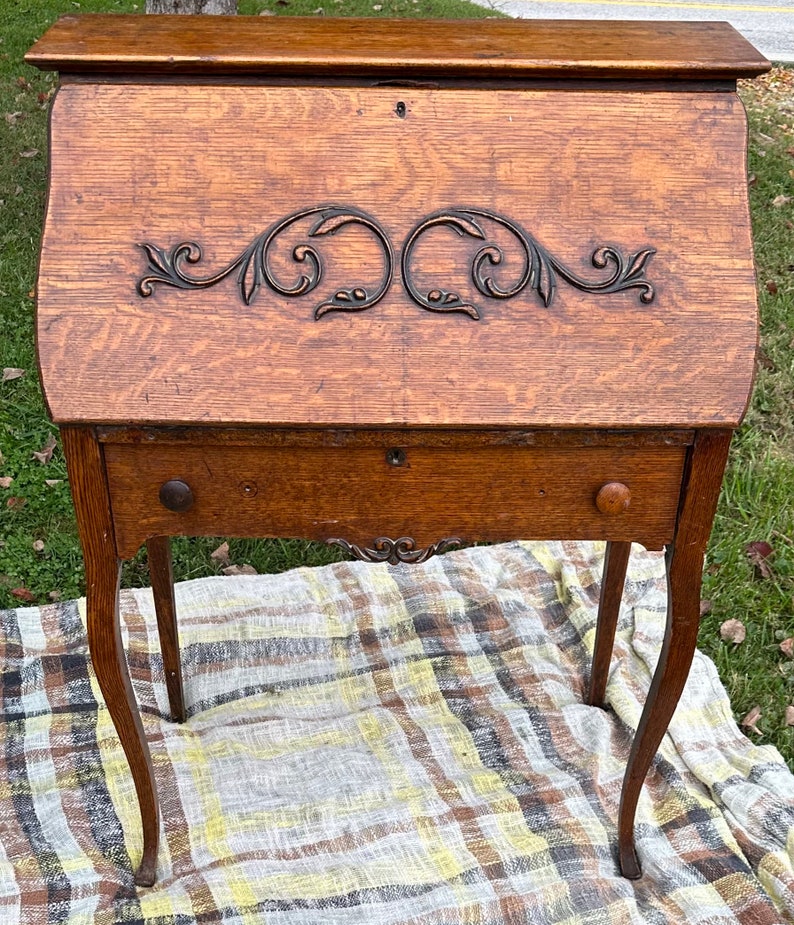 Antique Larkin Desk Available for Custimization Etsy