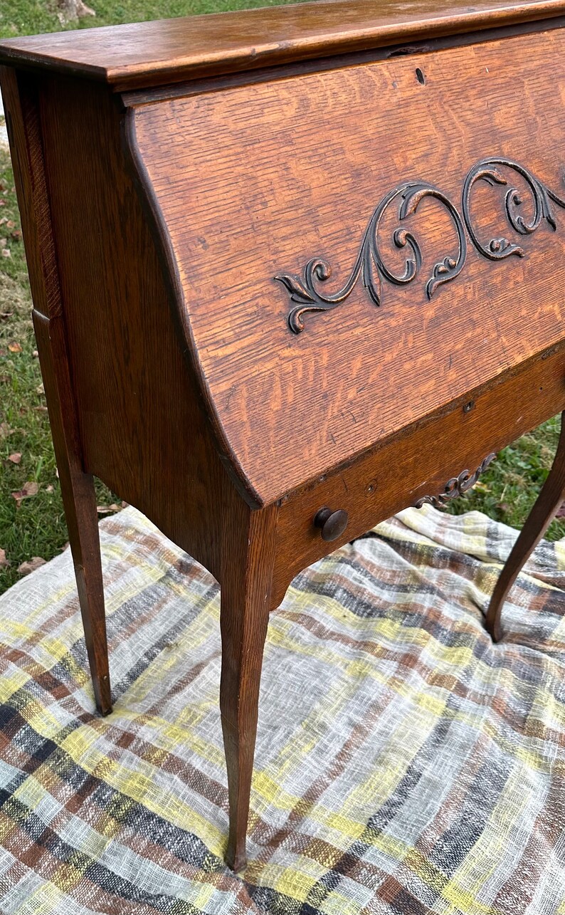 Antique Larkin Desk Available for Custimization Etsy