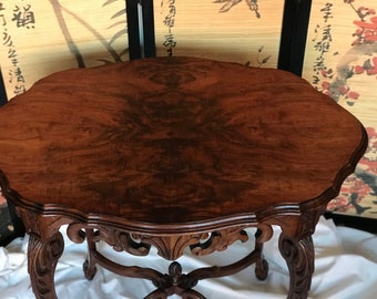 Antique French Style Carved Parlor or Side Table