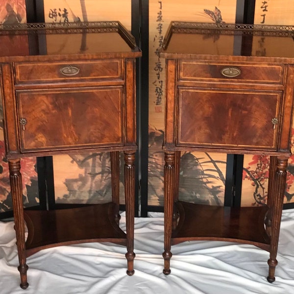 Antique Bedside Tables Etsy