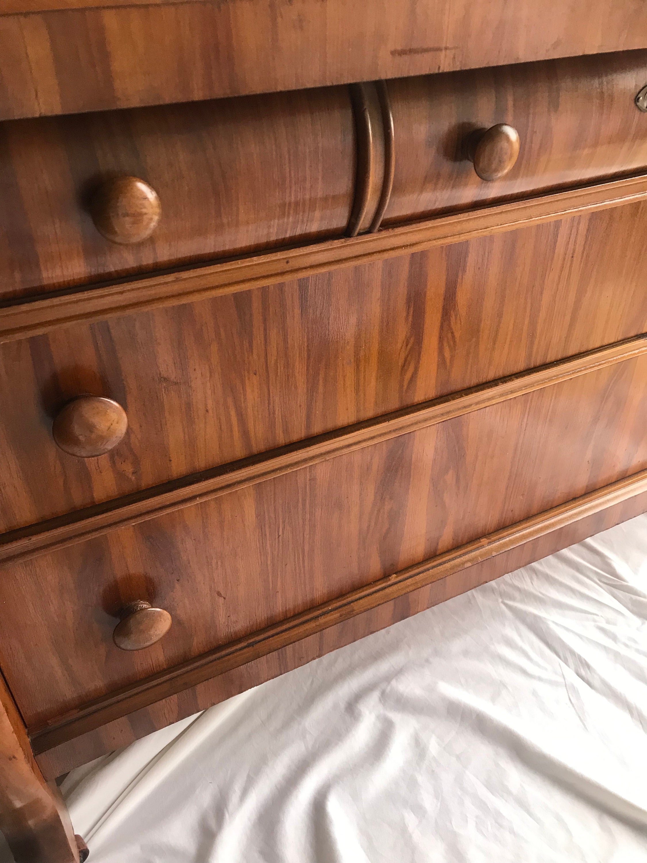 Antique Tiger Oak Lowboy Dresser Etsy