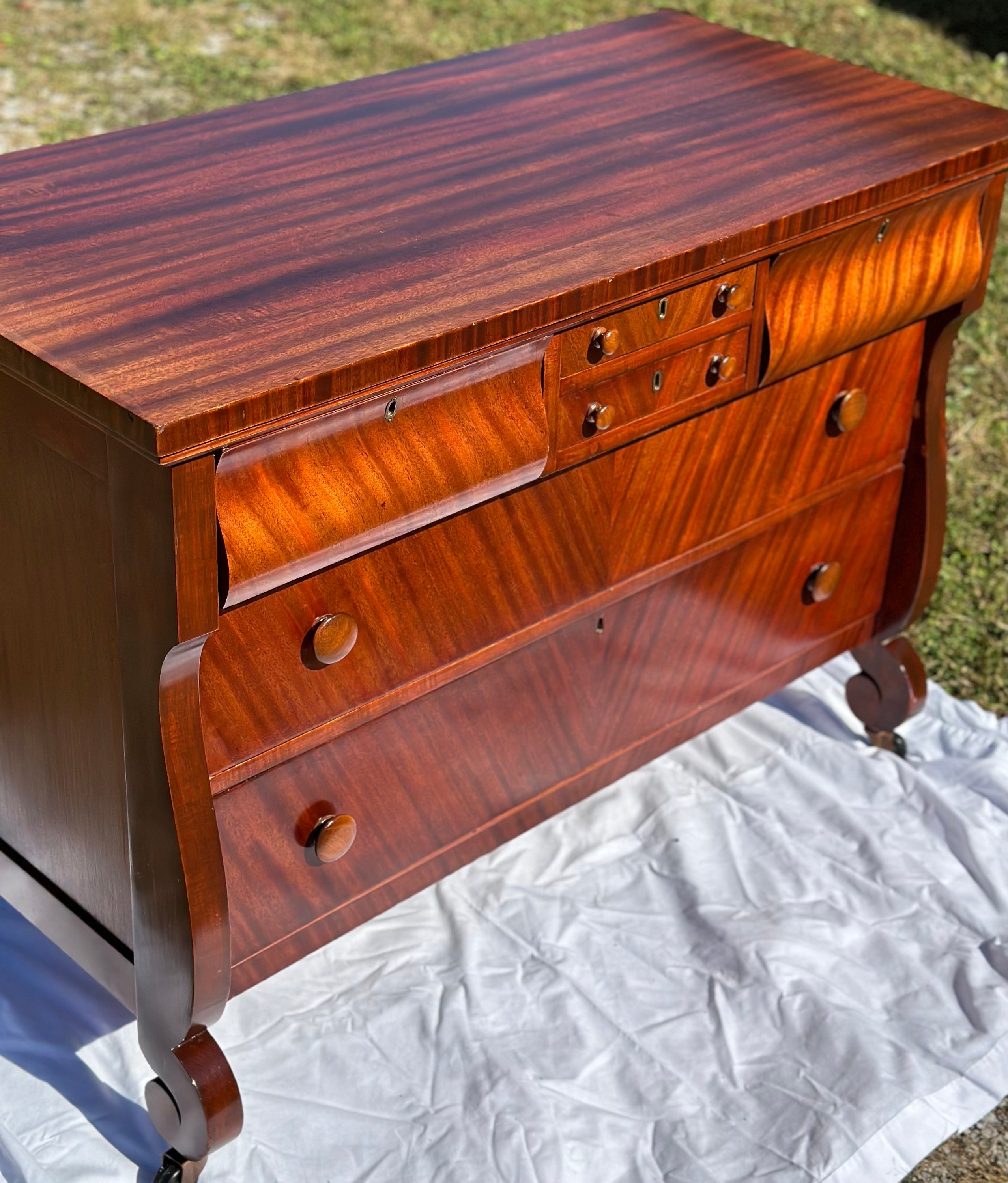 Antique American Empire Dresser Etsy