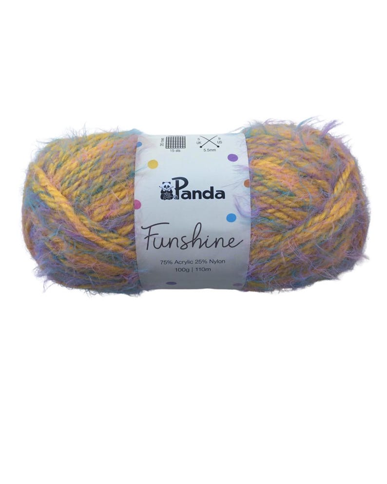 Panda Funshine Yarn: Colorful Acrylic Nylon Blend - Etsy Australia