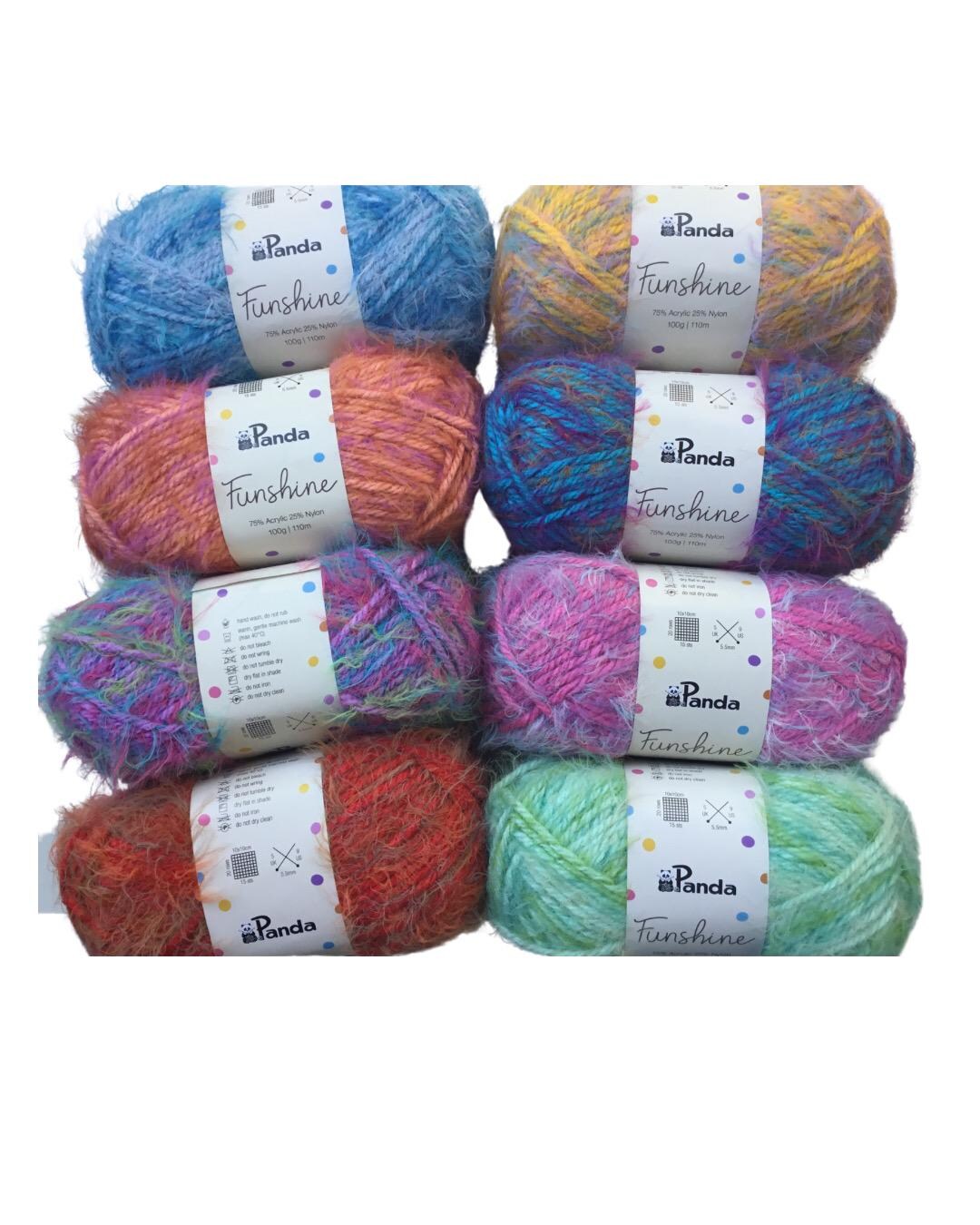 Panda Funshine Yarn: Colorful Acrylic Nylon Blend - Etsy Australia