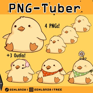 Cute Duck PNG-Tuber || Stream Asset