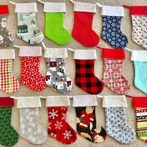 Custom Stockings, Small Personalized Christmas Stockings