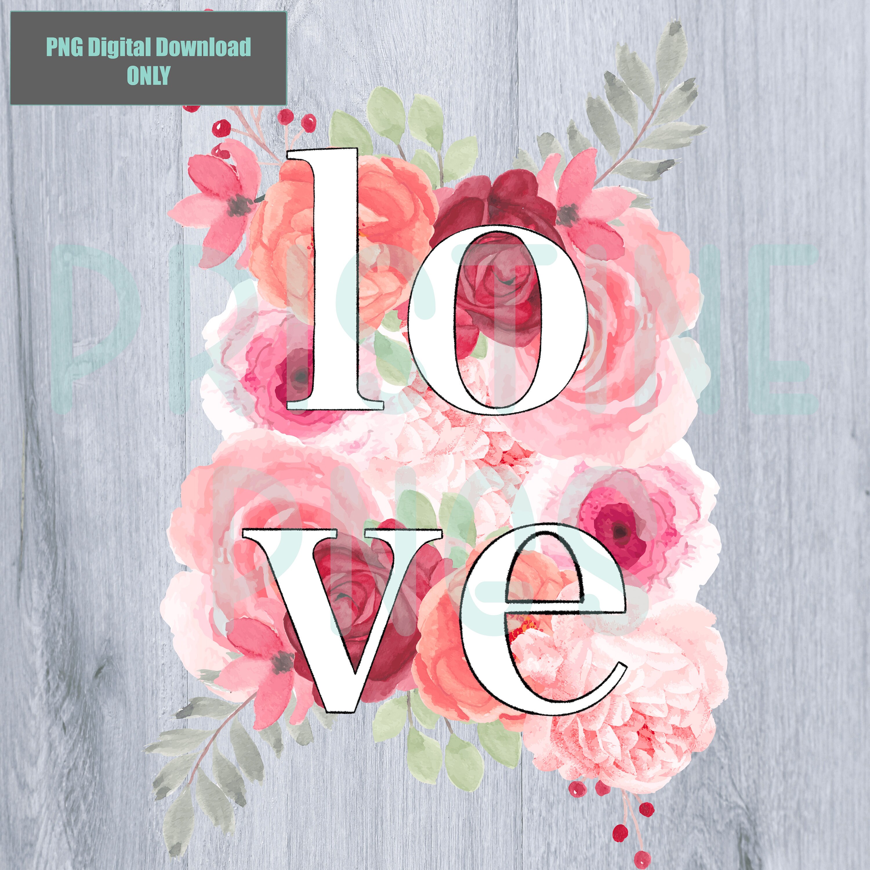 Love PNG Digital Download Sublimation Design Valentines PNG - Etsy