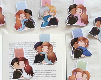 Fantasy/Bookish Couples - Magnetic Bookmarks