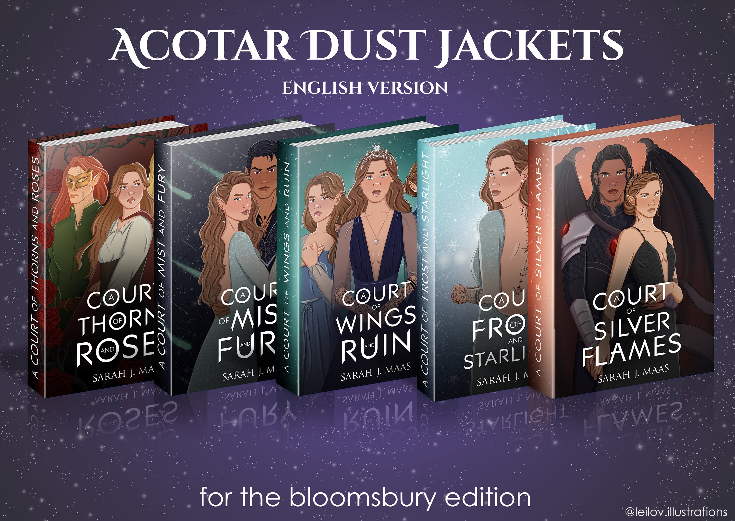 Set Dust Jackets ACOTAR english Version -  Ireland