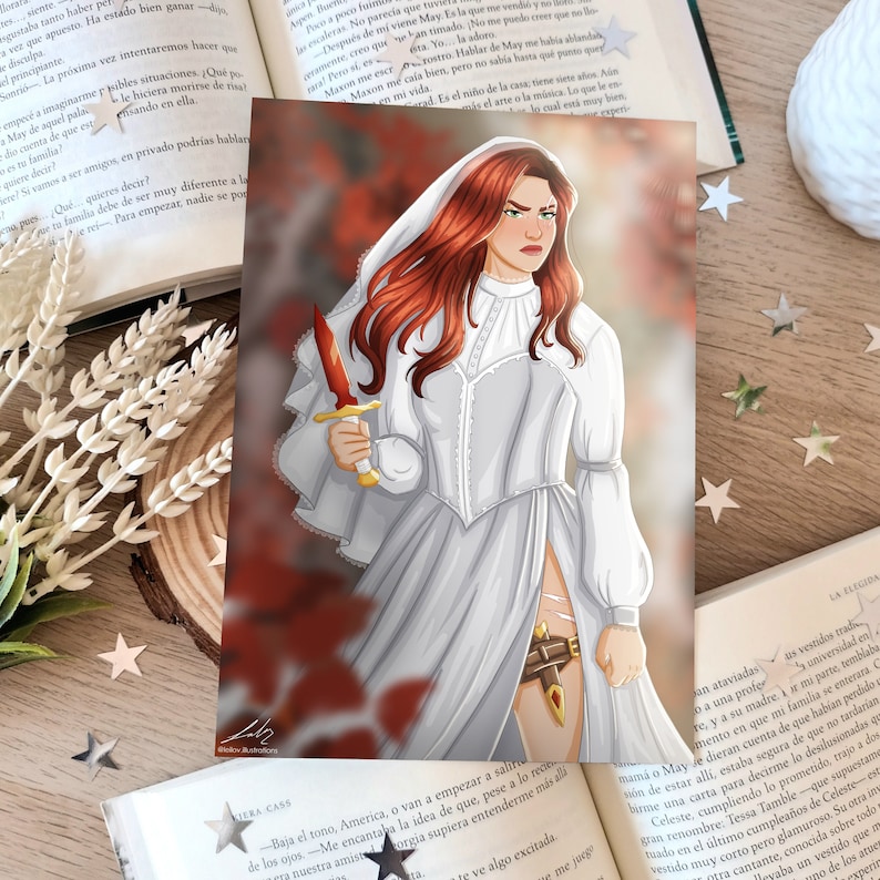 Poppy Balfour From Blood and Ash Print and Bookmark image 1