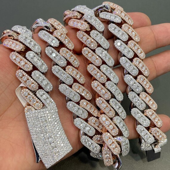 VVS Moissanite Diamond Cuban Link Chain 