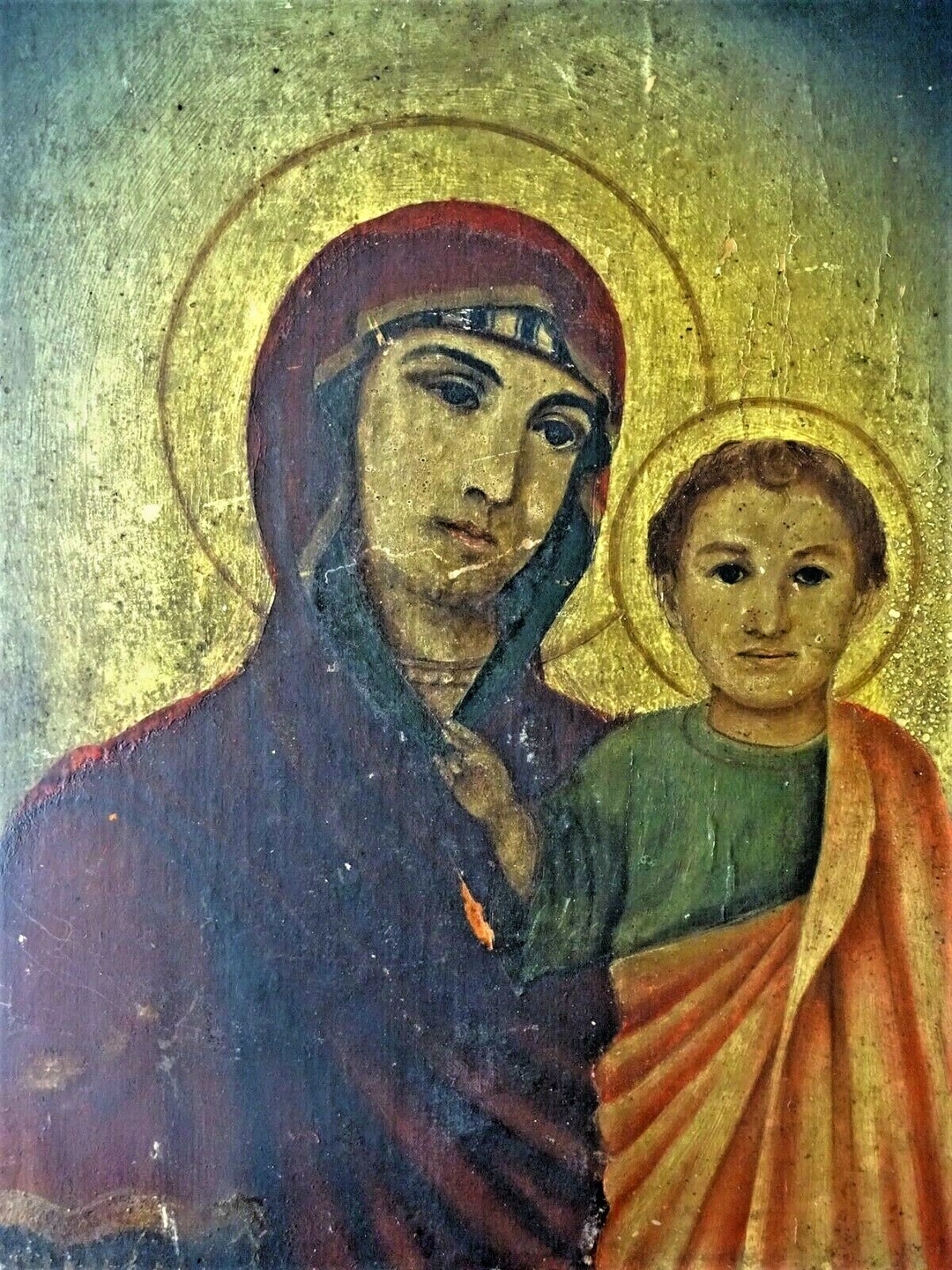 Antique Russian Orthodox Icon: the Holy Mother of God of Kazan, 1894 - Etsy