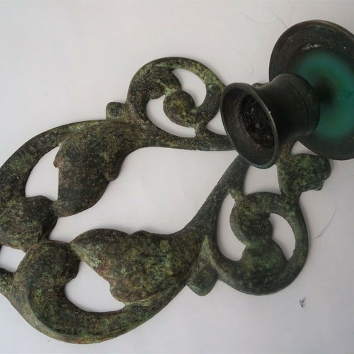 Antique Russian Orthodox wall candlestick shops Brass 19th C