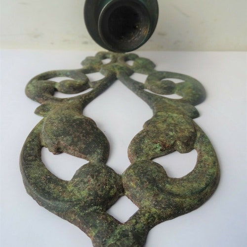 Antique Russian Orthodox wall candlestick shops Brass 19th C