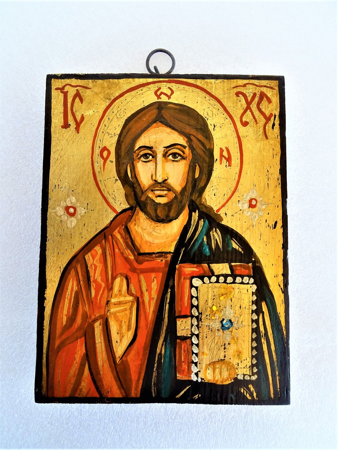 Hand Painted Orthodox Icon of Jesus Christ Almighty pantocratorss15 - Etsy