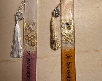 Handmade Resin Bookmark | Bee Bookmark | To bee continued