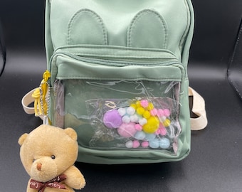 Mini Backpack Clear Window Ita Bag Choose Color