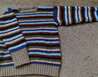 Small Striped Crochet Sweater