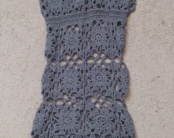 Medium Grey Crochet Dress