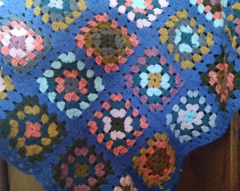 Granny Square Crochet Blanket