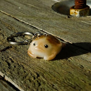 Handmade Frog Keychain Polymer Clay Accessory