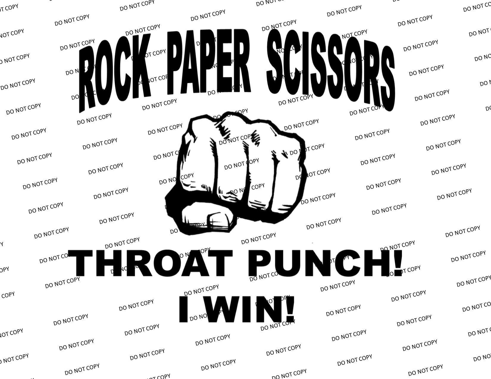 Rock Paper Scissors Throat Punch 