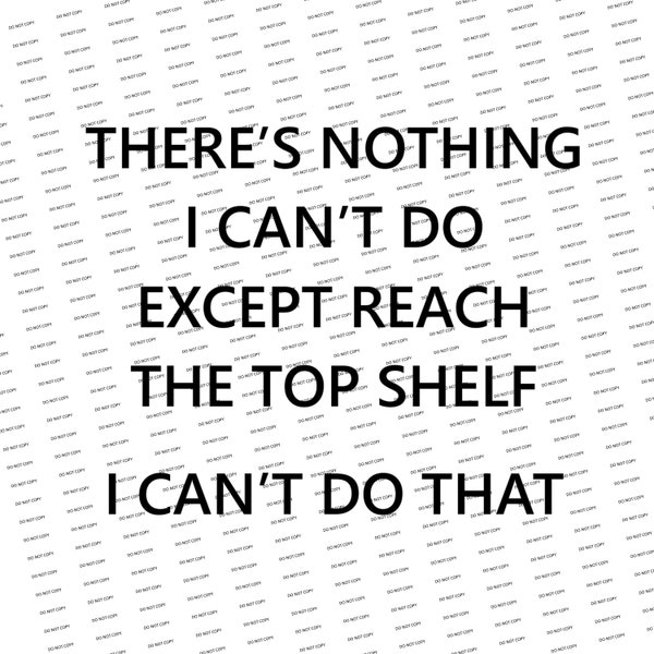 I Can Do Anything Except Reach the Top Shelf Svg Etsy Australia