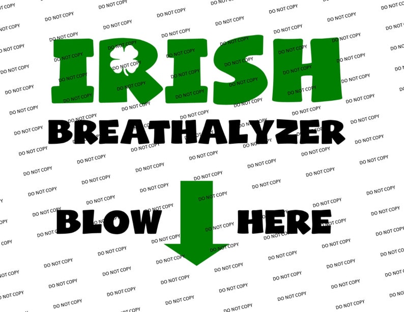 Digital Svg/pngirish Breathalyzer st. Patrick's Etsy