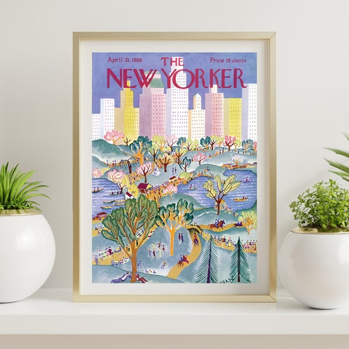 The New Yorker Magazine Cover Print the New Yorker Poster Etsy