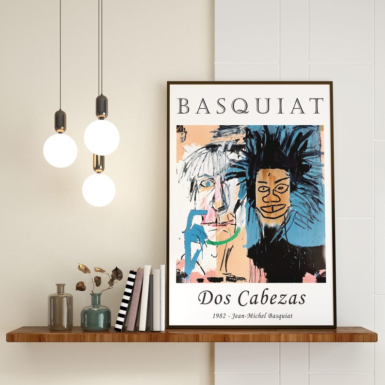 Jean Michel Basquiat Dos Cabezas 1982 Exhibition Poster Etsy