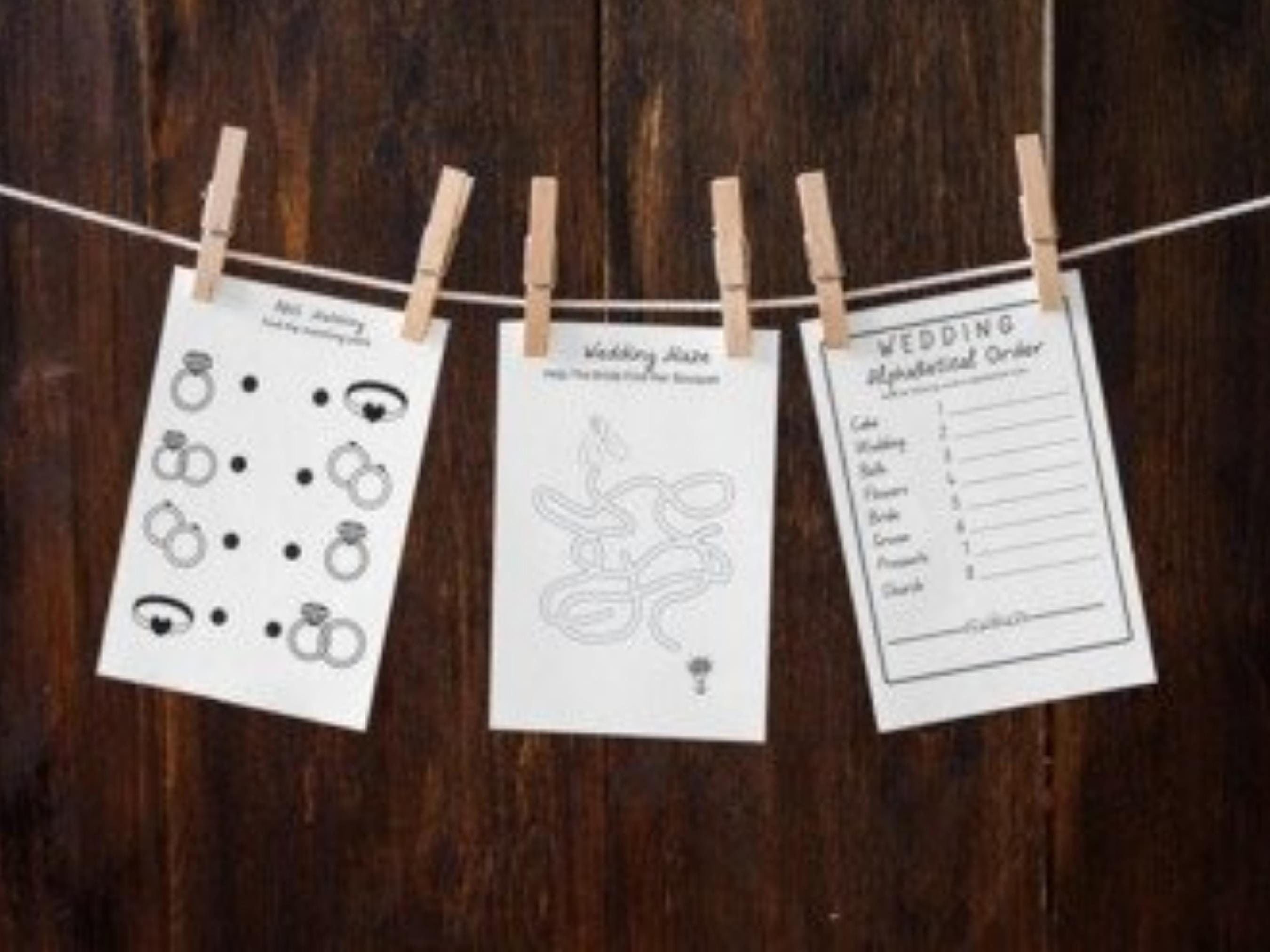 Children Wedding Activity Book Printable Digital Wedding - Etsy