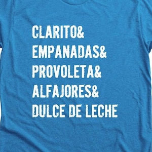 Download Its an Argentinian thing, clarito, empanadas, provoleta, alfajores, dulce de leche, typography, PNG, Argentinian american