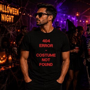404 Error Costume Not Found T-Shirt | Funny Programmer Halloween Tee