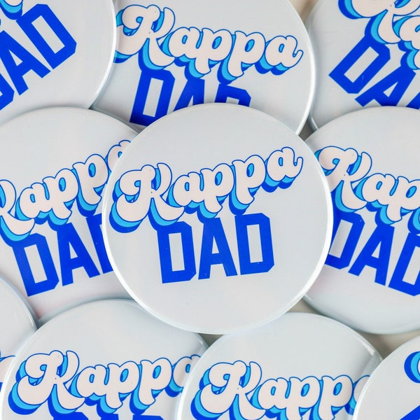 Kappa Dad Game Day Tailgate Buttons | Game Day Pins | College Football | Sorority Buttons | Sorority Pins | KKG | Kappa Kappa Gamma