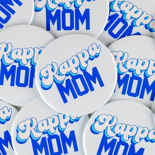 Kappa Mom Game Day Tailgate Buttons | Game Day Pins | College Football | Sorority Buttons | Sorority Pins | KKG | Kappa Kappa Gamma