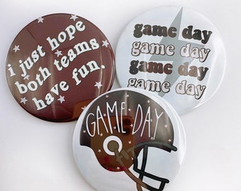 Maroon Game Day Buttons