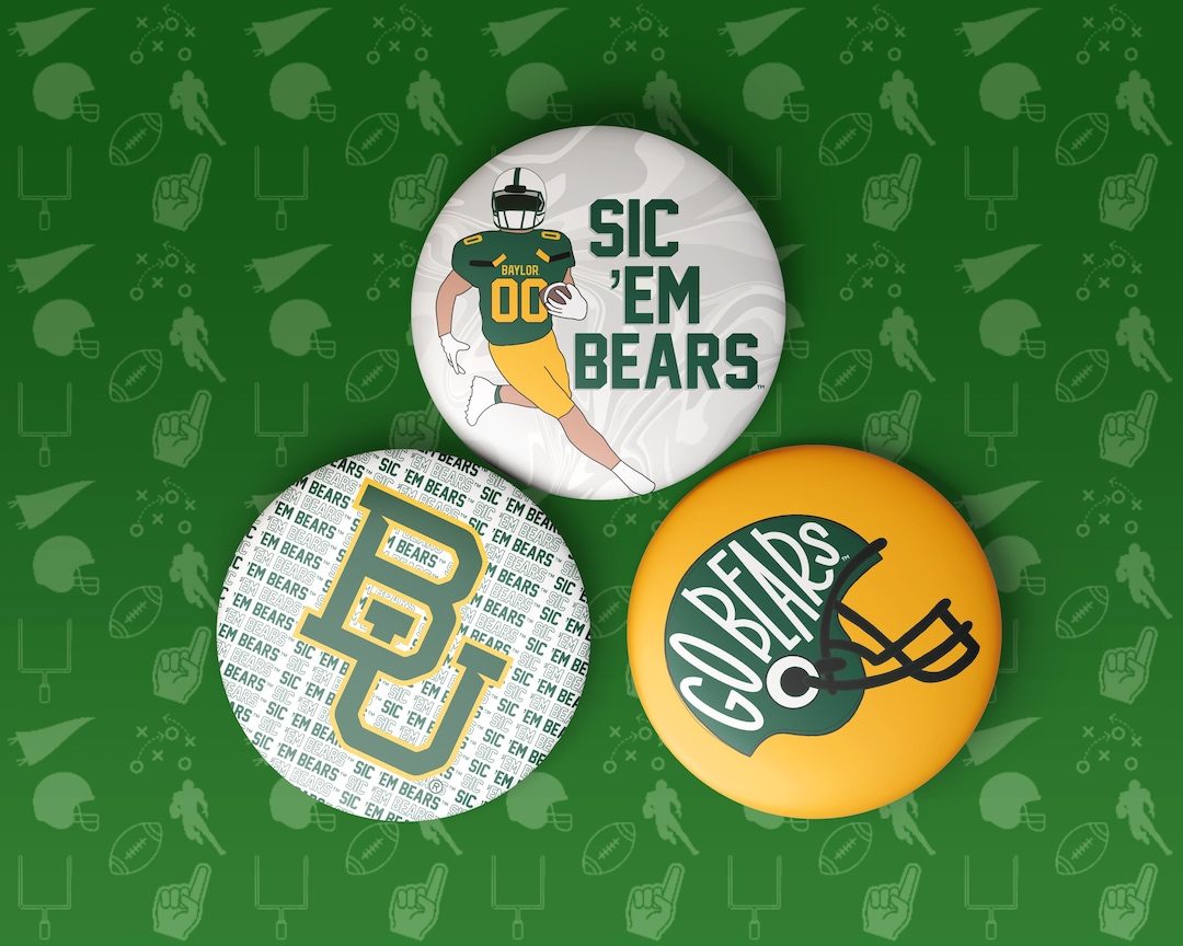 Baylor University Game Day Buttons | Gameday Pins | College Football ...